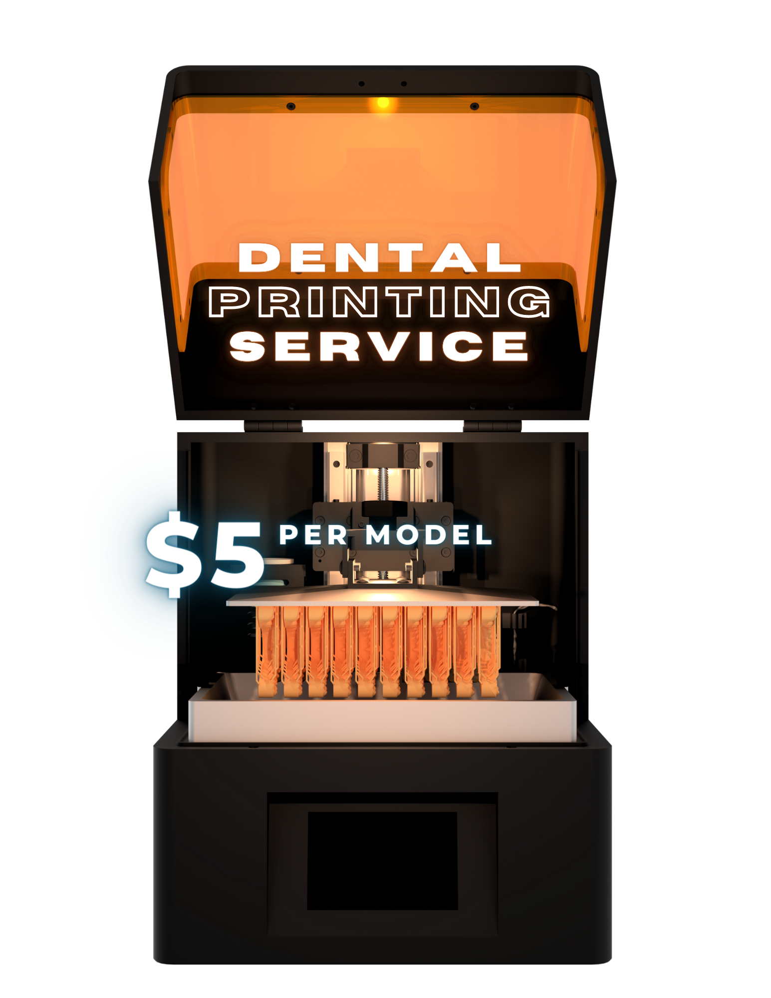 Dental Printing Service - $5 Per Model 2 Days Turnaround Time